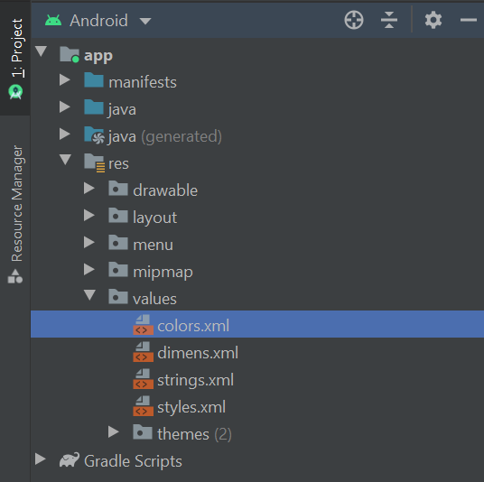 toggle day night theme android studio